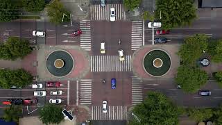 City busy traffic intersection time lapse  | Free Full HD Video - no copyright