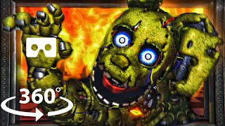 360° Fnaf Springtrap Returns! In Vr Escape Room #3 | The Glitched Attraction Jumpscares