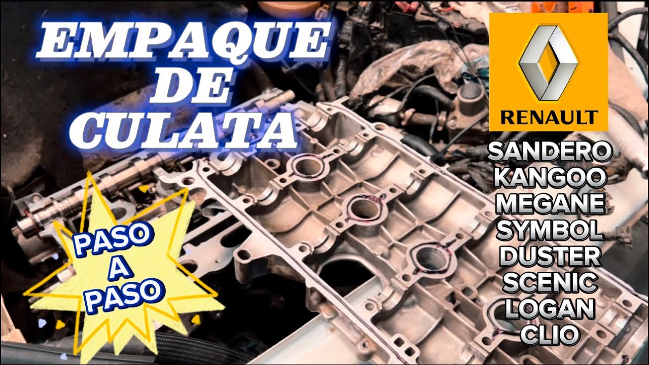 COMO CAMBIAR EMPAQUE DE CULATA DEL MOTOR K4M, RENAULT KANGOO, CLIO, MEGANE, DUSTER, SCENIC, SYMBOL