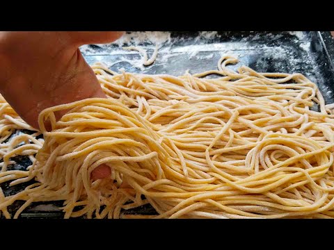 Video MÌ TƯƠI - Cách làm Mì Tươi đơn giản SỢI MÌ DAI GIÒN - youtube