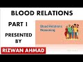 BLOOD RELATIONS PART 1 | Interview | UPSC | BANK | SSC | RAILWAY