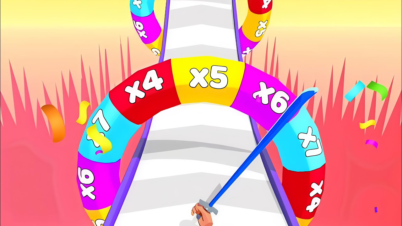 Удары мечом, бег, лезвия движутся с идеальной точностью, ASMR-эффект.