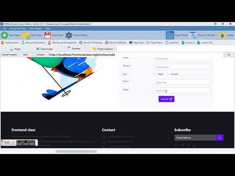 Forms with PHPRad Frontend