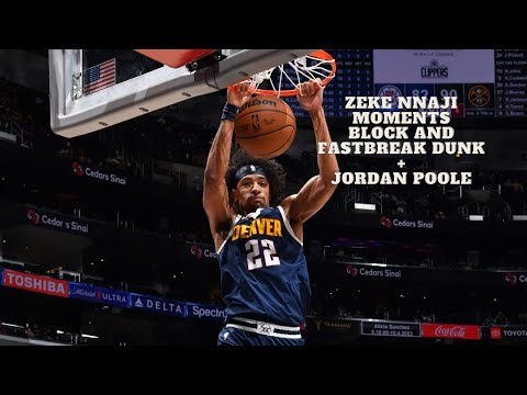 Zeke Nnaji blocks Jordan Poole, and Jordan Poole gives the shaqtin pass I Feb 22, 2024 #nba