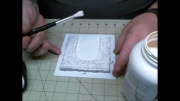 How to make a master mold for model railroading tunnel portals using Woodland Scenic Latex Rubber