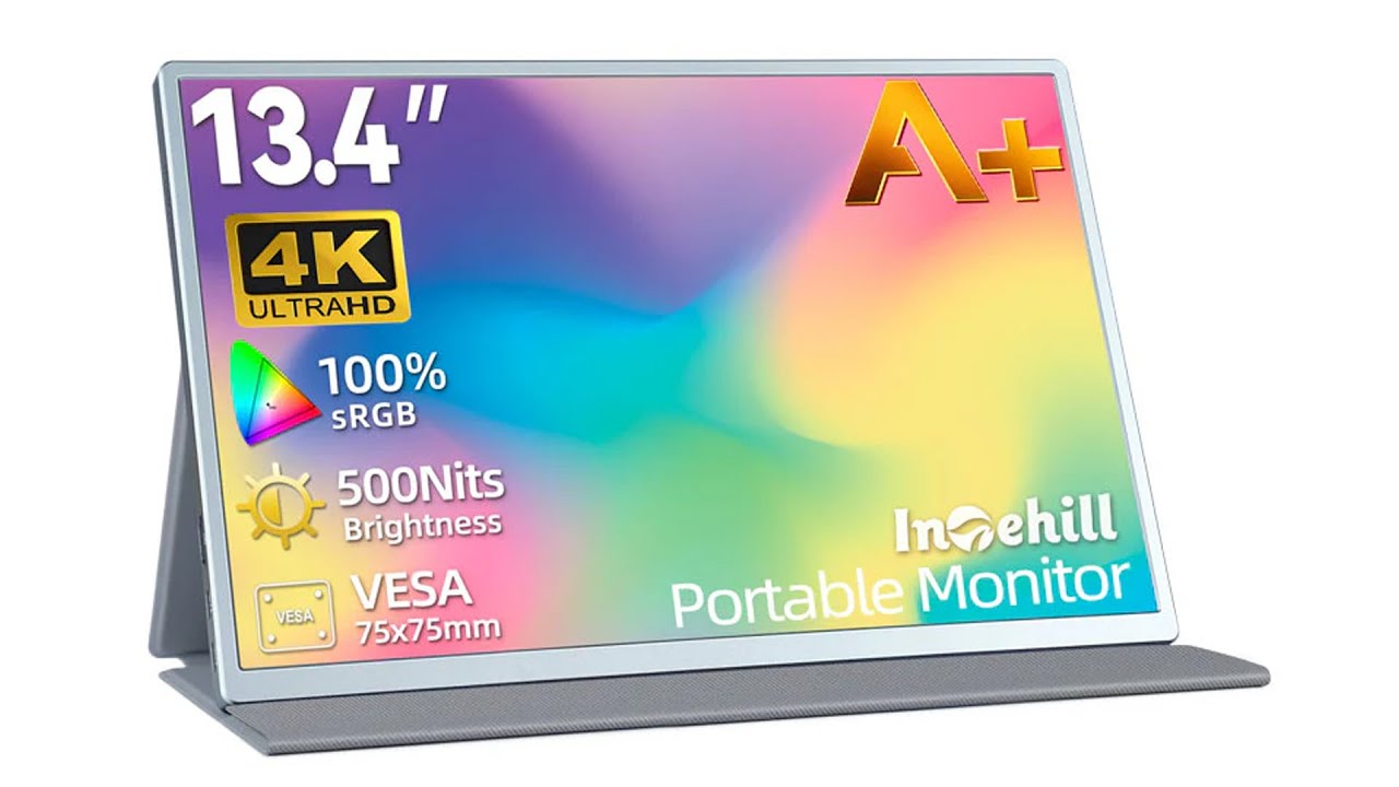 Intehill 13.4inch 4K+ 16:10 Portable Monitor U13NA - YouTube