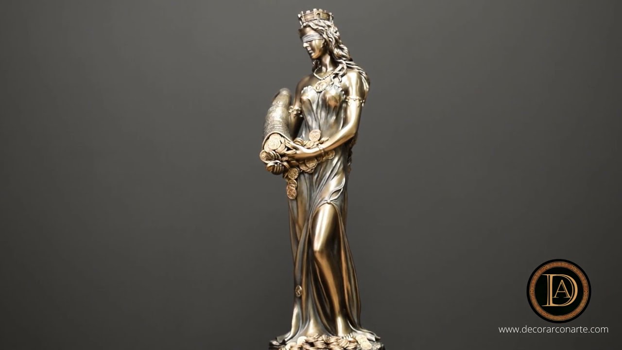 Romain antique Calcaire Sculpture de la déesse Fortuna - Catawiki
