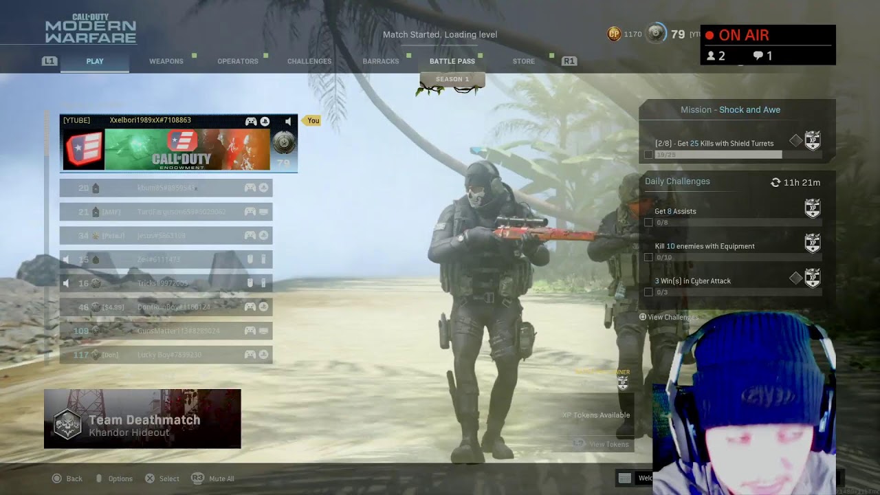 Call of duty Warzone Vanguard pacific Live Now