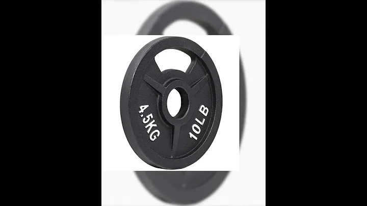 2-Inch Olympic and 1-Inch Standard Cast Iron Weight Plate for Strength Training & Weightlifting, ...