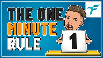 HOW TO SAVE TIME WITH THE ONE MINUTE RULE