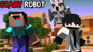 SCARY ROBOT ! Minecraft horror video in hindi