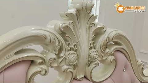 Hoàn thiện giường ngủ và tab đầu giường tân cổ điển tại nhà chị Hải Cường – Bắc Ninh