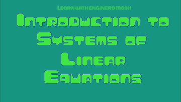 Introduction to Systems of Linear Equations (Tagalog/Filipino Math)