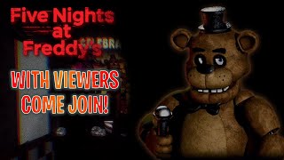 FNAF ON ROBLOX WITH VIEWERS - HORROR STREAM #121