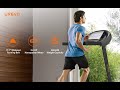 Urevo incline treadmill for home electric treadmill 30hp walking running jogging machine