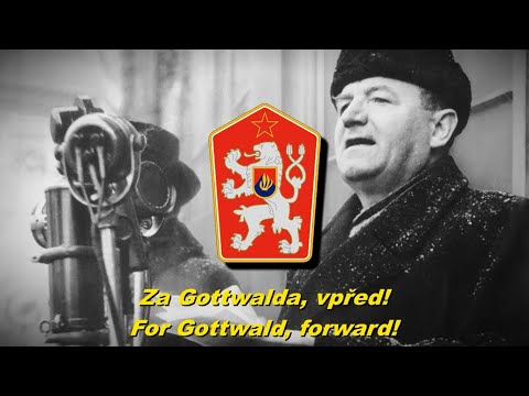 Za Gottwalda, vpřed! - For Gottwald, forward! (Czechoslovak communist song) English subtitles