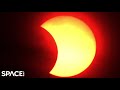 Moon eclipses sun over Canada in stunning time-lapse