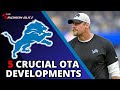 Detroit Lions Kick Off OTA&#39;s: 5 Crucial Developments to Keep an Eye On!