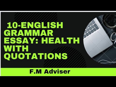 health essay quotations for 10th class