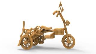 Low poly 3d bike, conceptual work, review & free download