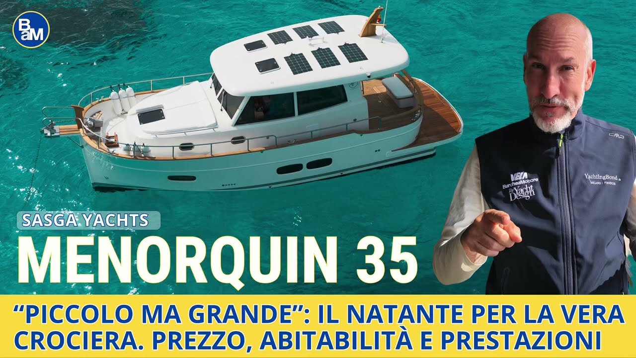 Menorquin 35, il natante con 6 posti letto e tantissima autonomia. Test e prezzo