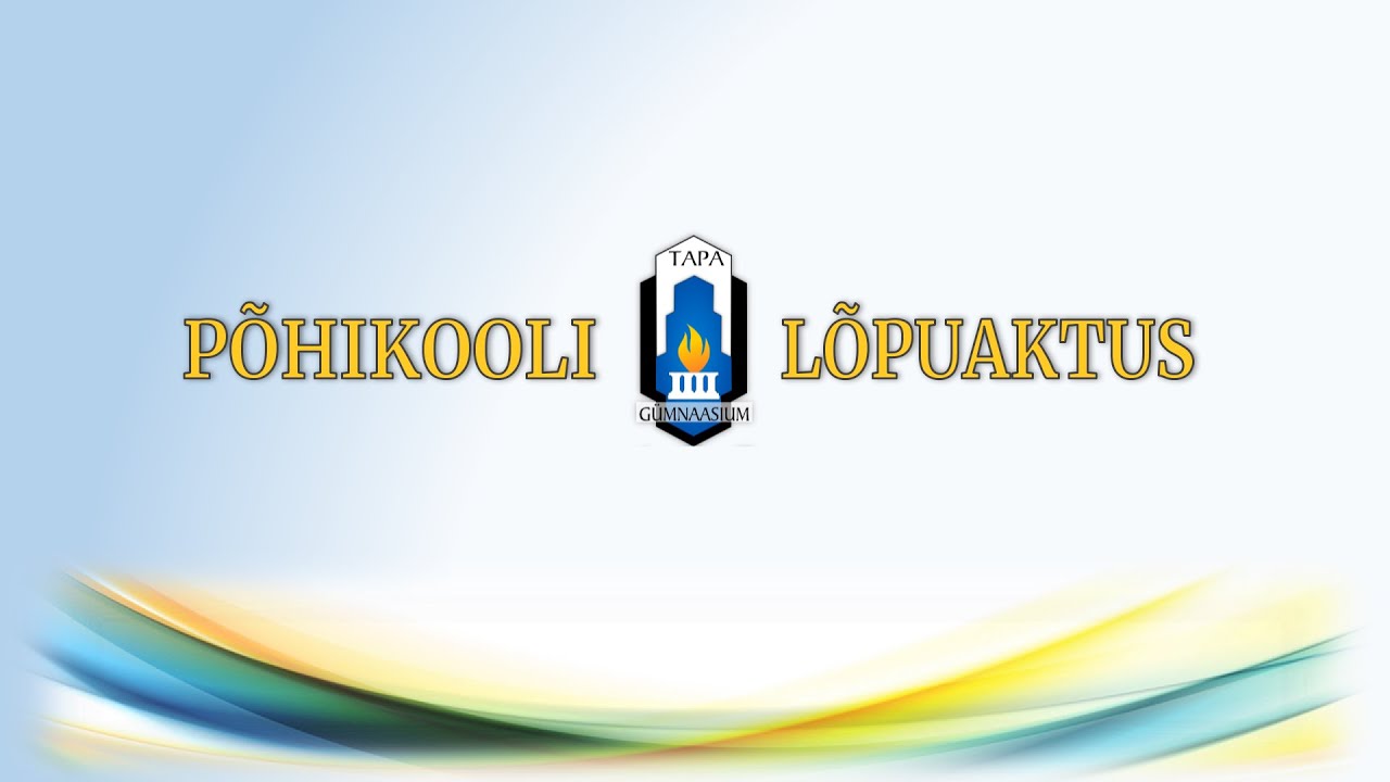 Tapa Gümnaasiumi 9. klasside lõpuaktus 2021