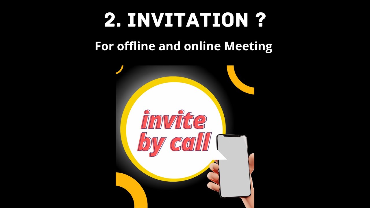 HOW TO INVITE FOR ONLINE AND OFFLINE MEETING ? ( TEAM WARRIORS DNM