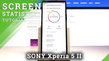 How to Check Total Screen Time in SONY Xperia 5 II – Application Time Statistic