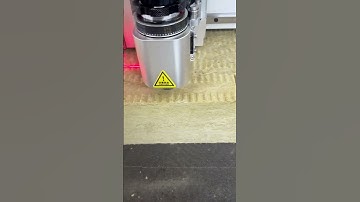 100mm rock wool cut cnc knife cutting machine#cnccuttingmachine #rockwool #cutouts #cncknifecutter