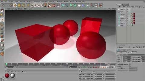 Cinema 4D Speed Modelling - Cubes and Spheres