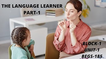 PART-1# BEGS -185# English language Teaching...UNIT-1( BLOCK -1)