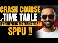 Crash Course Timetable Out !! | Engineering Mathematics 1 | SPPU | Pradeep Giri Sir