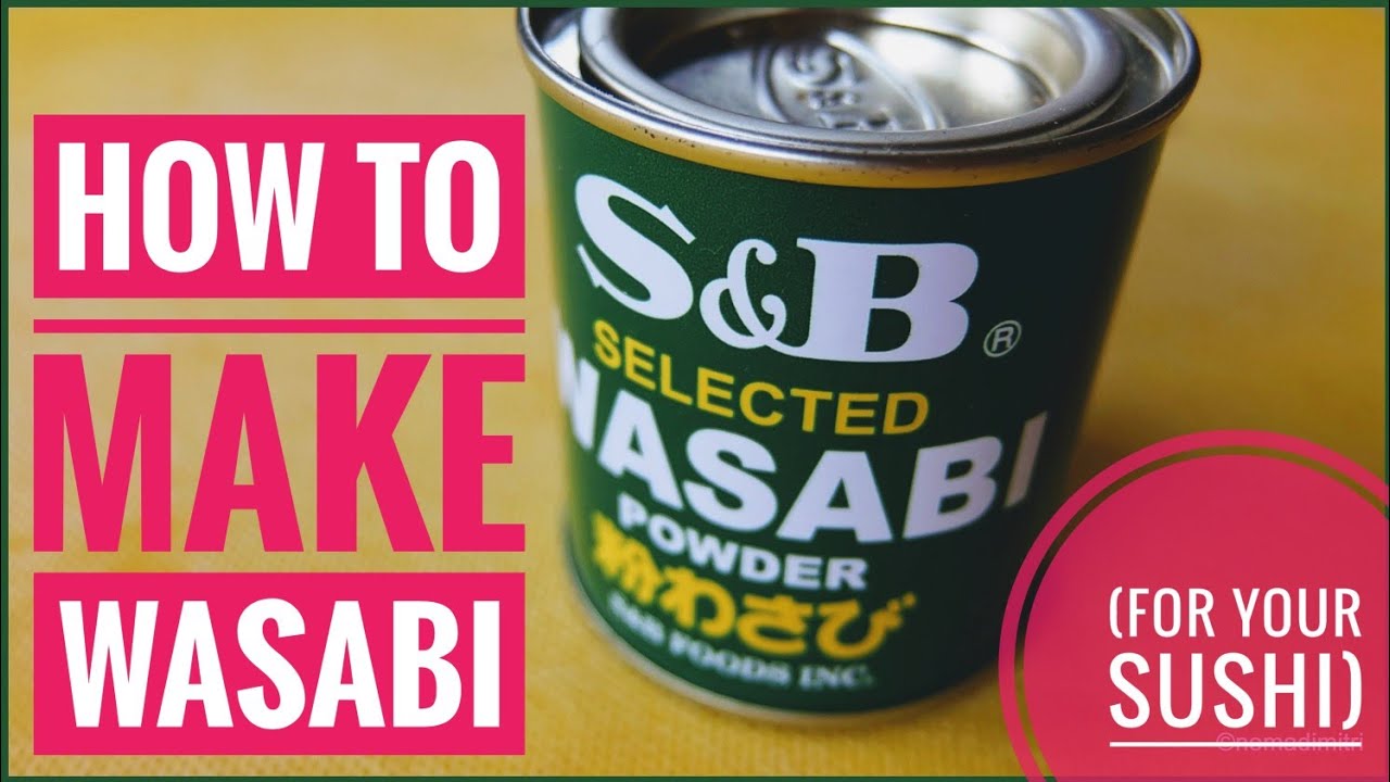 How to make wasabi (for sushi) YouTube