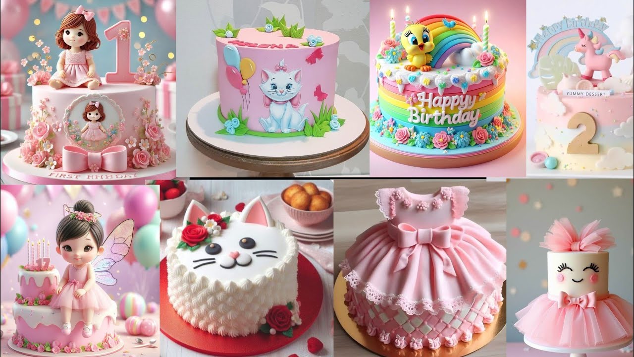 ✨Unique Birthday Cake Design For Baby Girl/Cake Design Idea For Baby Girl/Birthday Cake/Cake Design