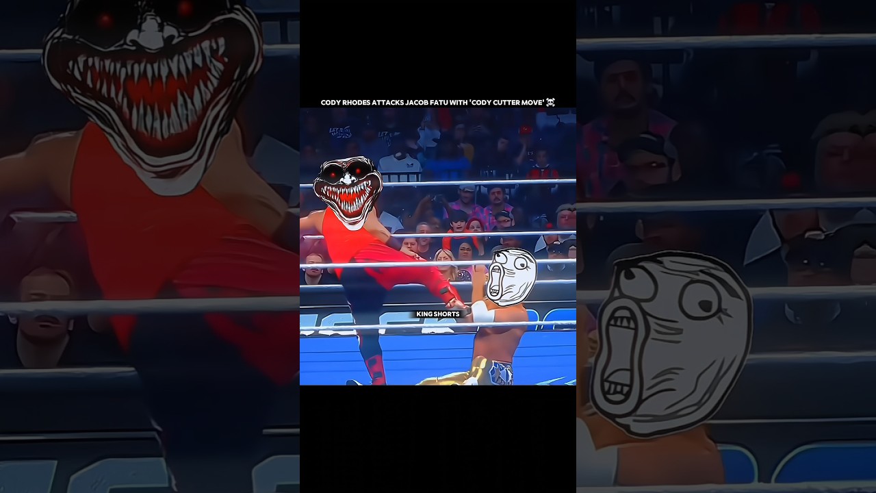 Cody rhodes attack other wrestlers and Jacob fatu 'Cody Cutter Move  'Edit' | King Shorts'