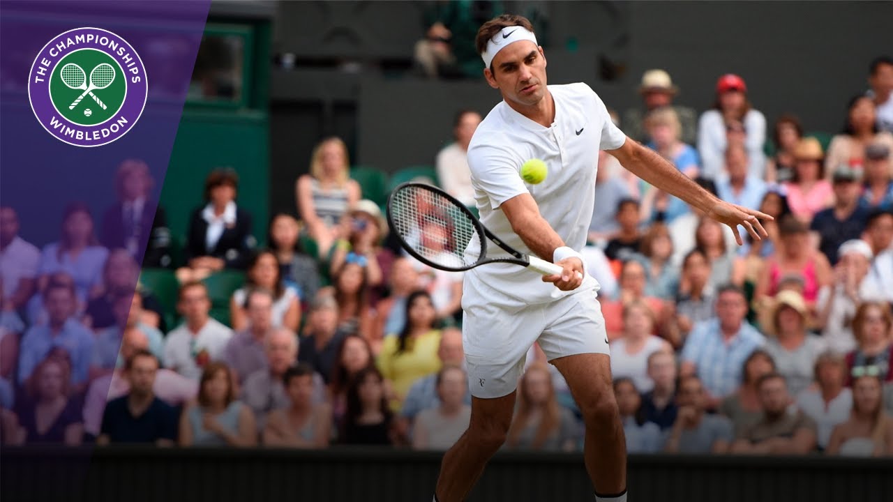 zoete smaak Smeren Psychologisch Wimbledon 2017 - Umpire catches ball off Roger Federer hit - YouTube