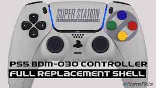 How to DIY SNES / SFC Edition PS5 Controller - PS5 BDM 030 Full Controller Shell Installation