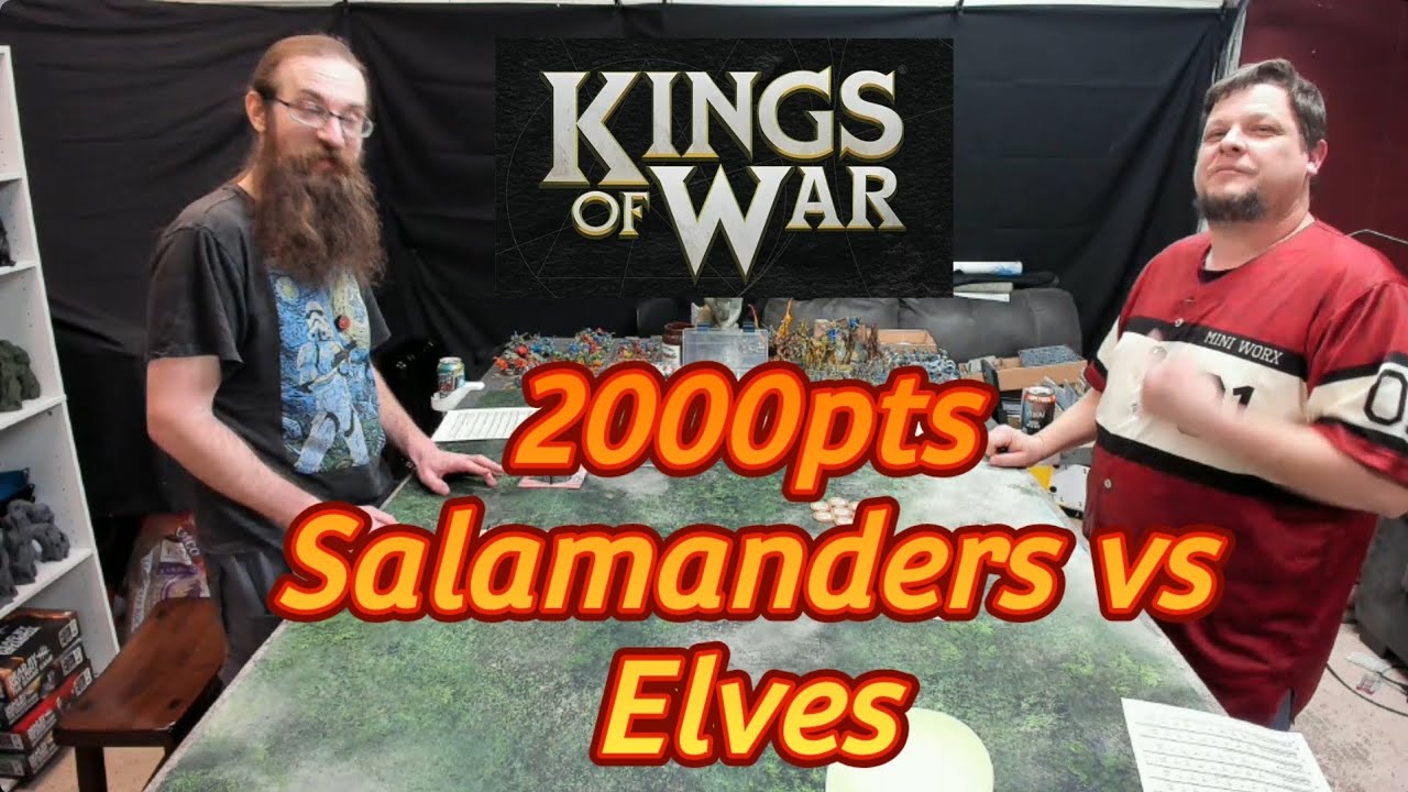 Kings of War 4th edition battle report| Salamander vs Elves | 2000pts | #manticgames