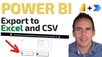 Power BI export to excel and csv with Power Automate