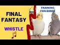 Gambar cover FINAL FANTASY THEME with Whistle - Cockatiel Singing Training - Bird Whistling