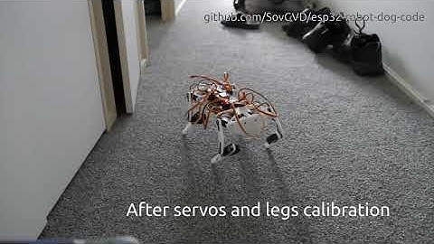 ESP32 Small robot dog, quadruped robot