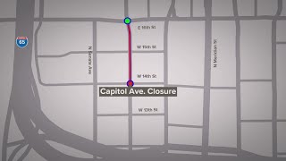 Lane restrictions now in place on Capitol Ave in downtown Indy Lane restrictions now in place on Capitol Ave in downtown Indy