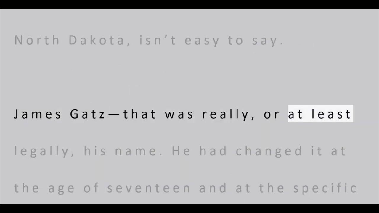 The Great Gatsby Chapter 6 Audiobook YouTube