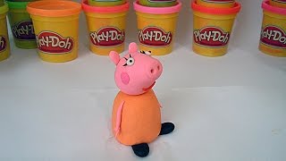 Как слепить маму Свинку из пластилина Плей До. How to make a mummy Pig of Play-Doh (clay).