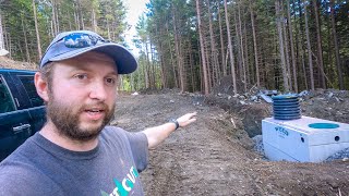 How does a SEPTIC PUMP tank work? || DIY House Build