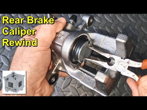 Rear Brake Caliper Piston Rewind - With and Without Special Tools @screwsnutsandbolts