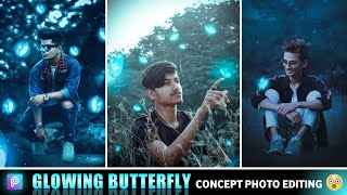 Neon Glowing Butterfly Photo Editing in Picsart || How to Edit Glowing Butterfly in Picsart screenshot 4