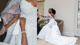 Wedding Dress Train Tutorial | DIY Detachable Train on My Wedding Dress