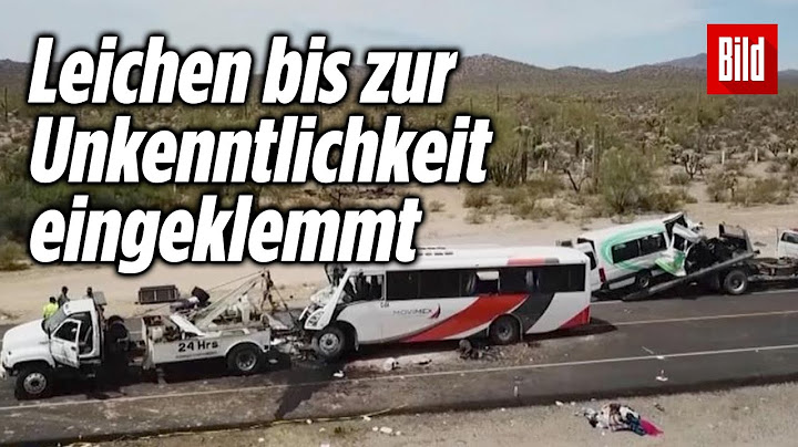 Horror-Unfall mit 16 Toten: Frontal-Crash zwischen Bus und Transporter | Mexiko