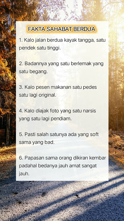 Fakta Sahabat Berdua